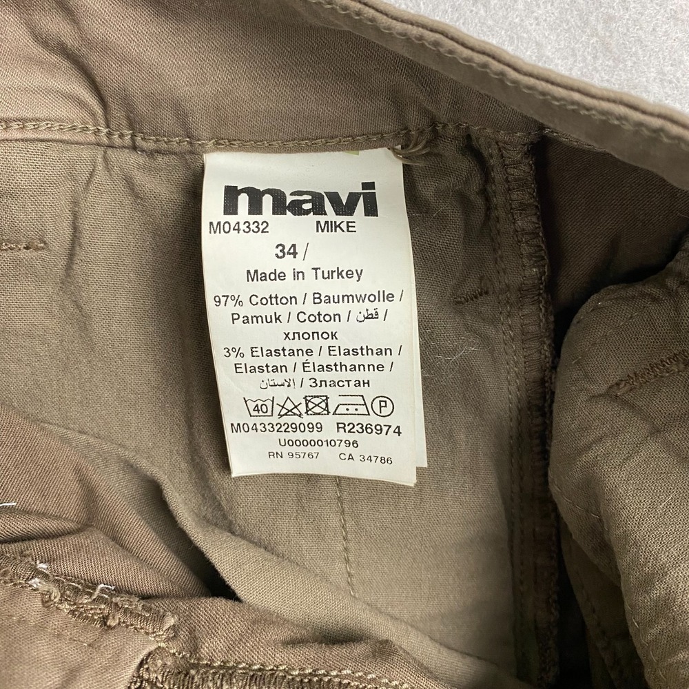 Mavi Mens Mike Chino Shorts 34 Relaxed Mid Rise Stretch Brown morel twill 11" - Picture 6 of 12